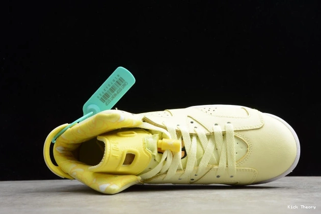 Kick Theory Yellow Jordan Retro 6 (GS) Dynamic 543390-800 Floral Air 0722